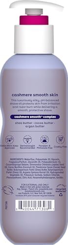 eos Vanilla Cashmere Shave Oil- Moisturizing Natural Shea Butter, 6 fl oz