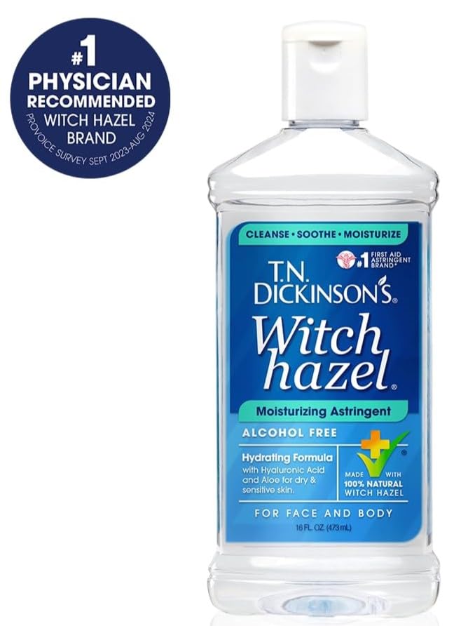 T.N. Dickinson's Witch Hazel Moisturizing Astringent | Alcohol Free | 16 Oz