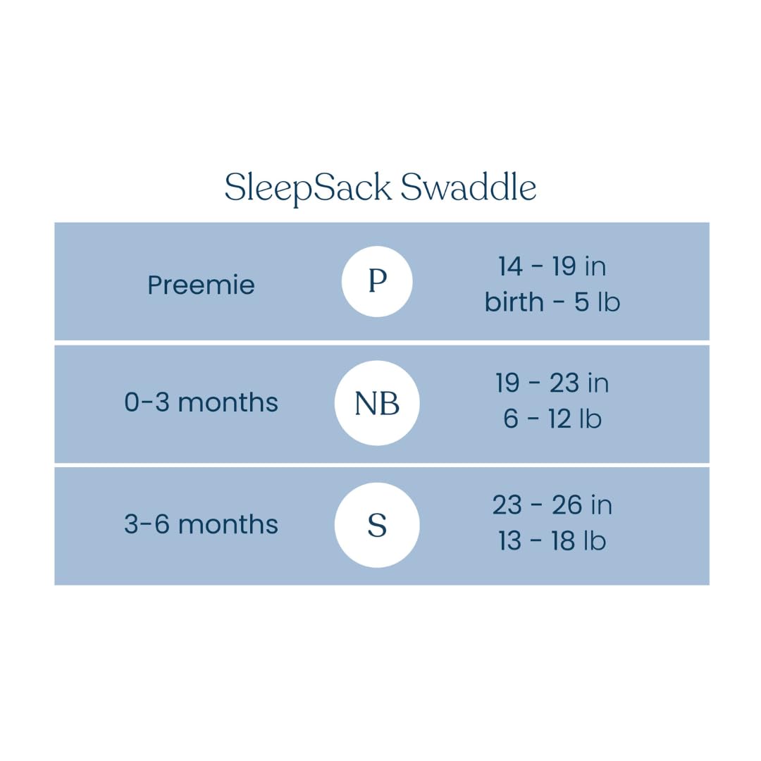 HALO 100% Cotton Sleepsack Swaddle, 3-Way Adjustable Wearable Blanket, TOG 1.5, Baby Blue, Newborn, 0-3 Months
