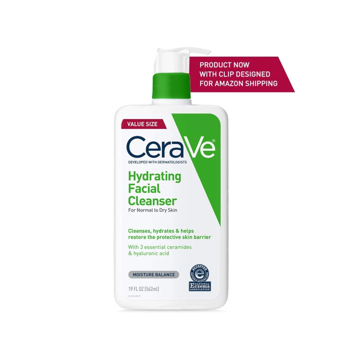 CeraVe Hydrating Cleanser with Hyaluronic Acid, Face Wash for Dry Skin,16oz