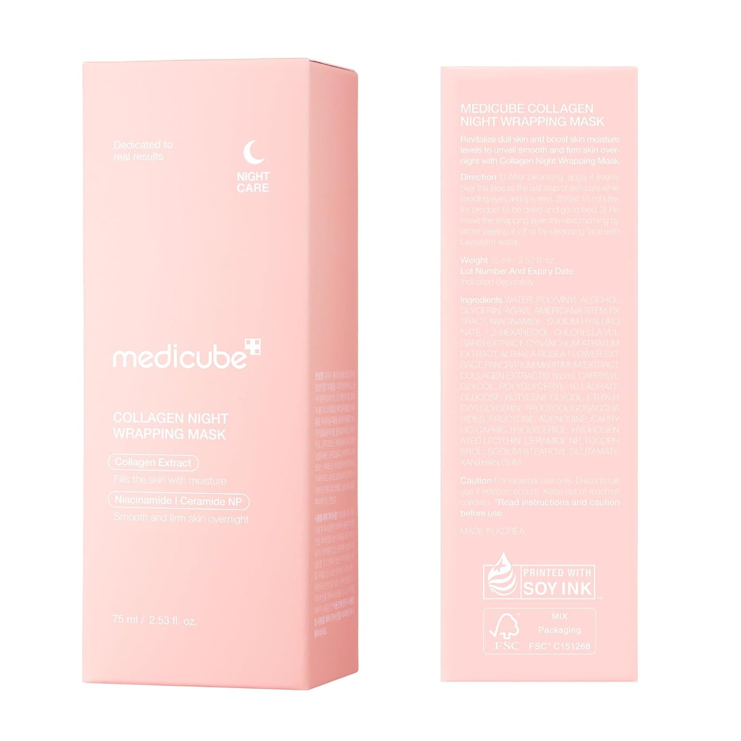 medicube Wrapping Mask Collagen - Overnight Peel Off Facial Mask