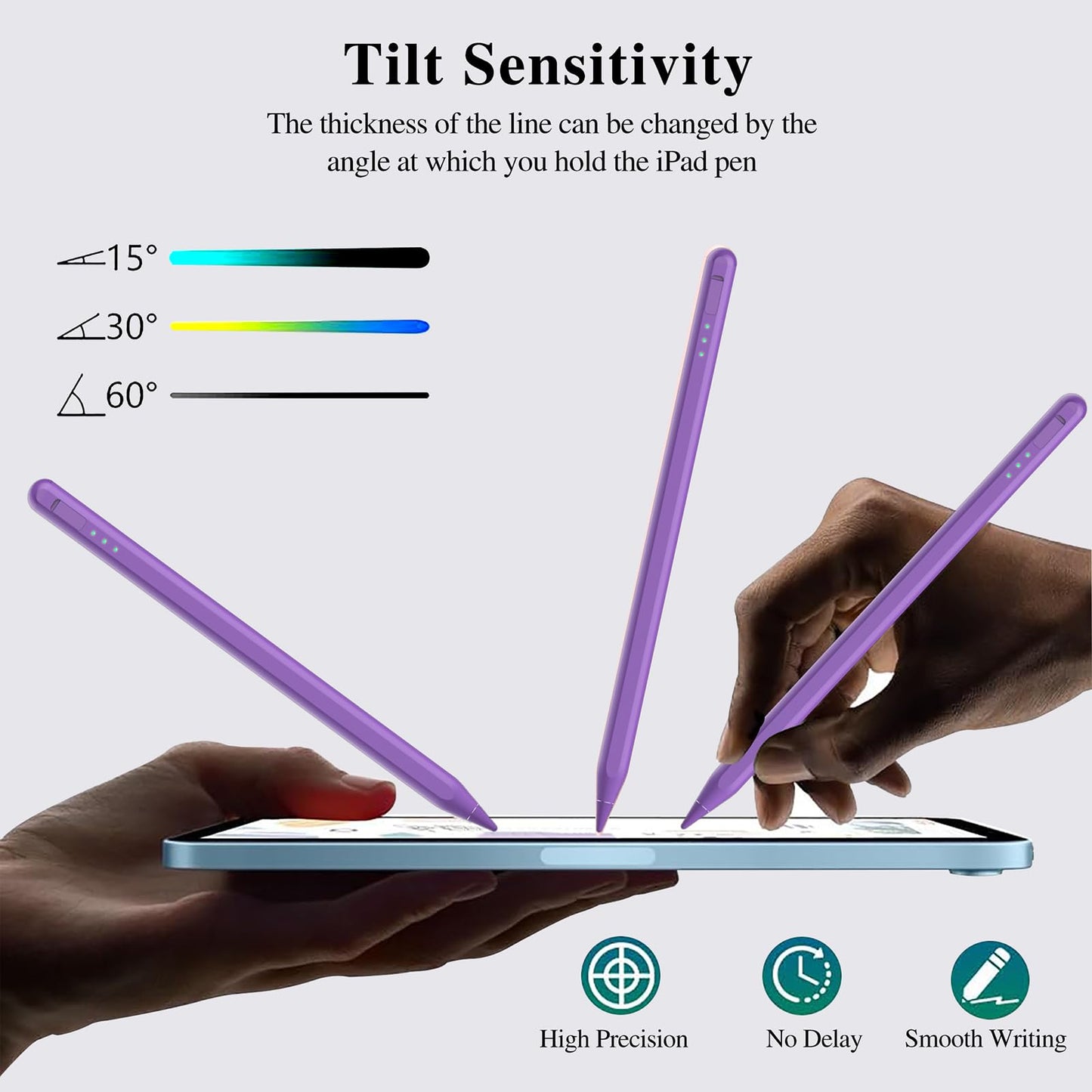 Stylus Pen for iPad11&10thGen,14Mins Faster Charge, with Pencil Holder,Palm Rejection, Tilt Sensitivity, for iPad Air11&13-inch(M3/M2), iPad Pro 11&13-inch (M4),iPad 6-11th,iPad Pro 11/12.9 inch