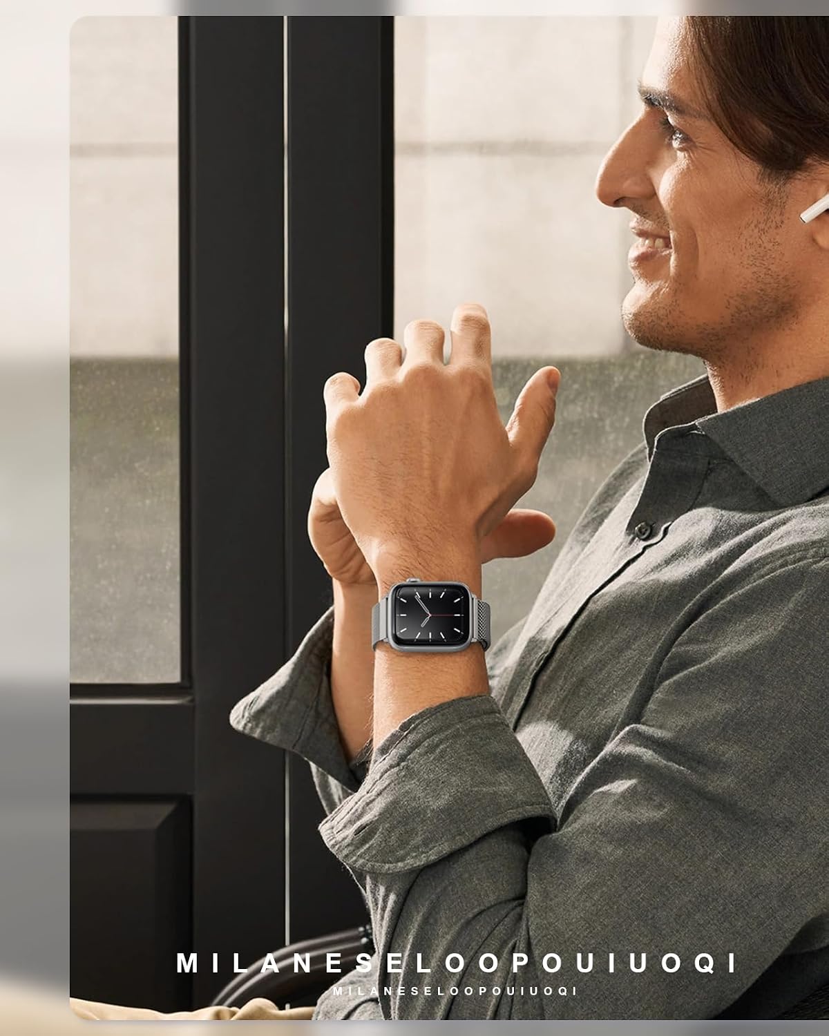 Original Milanese Loop Compatible with Apple Watch Bands for Women & Men