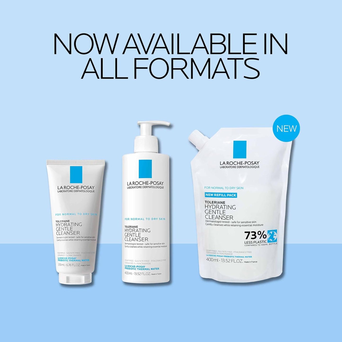 La Roche-Posay Toleriane Hydrating Gentle Facial Cleanser, with Niacinamide