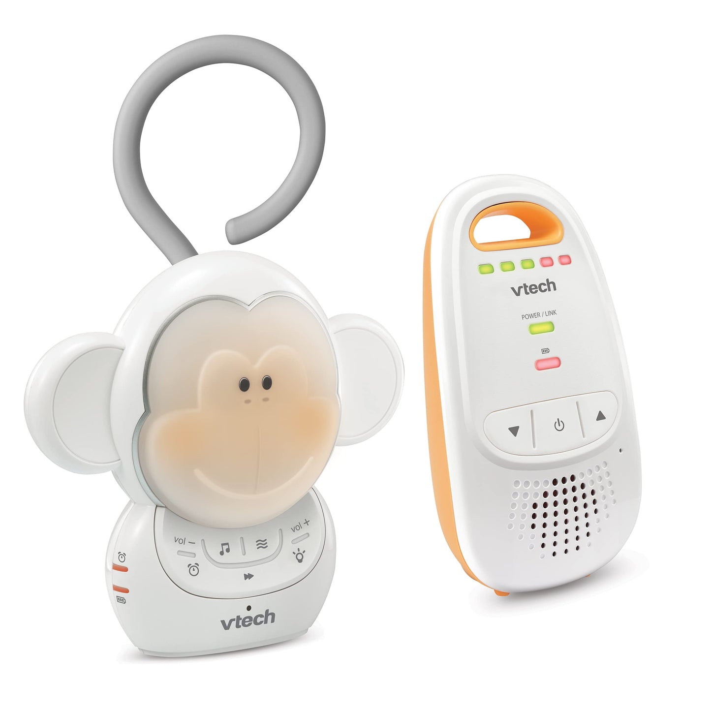 VTech Audio Baby Monitor — No Static DECT 6.0, No WiFi, Hack-Proof | 8Hr Battery, Belt Clip, 1000ft Range, 5-Level Sound Indicator | DM111
