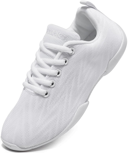 BAXINIER Girls White Cheerleading Shoes
