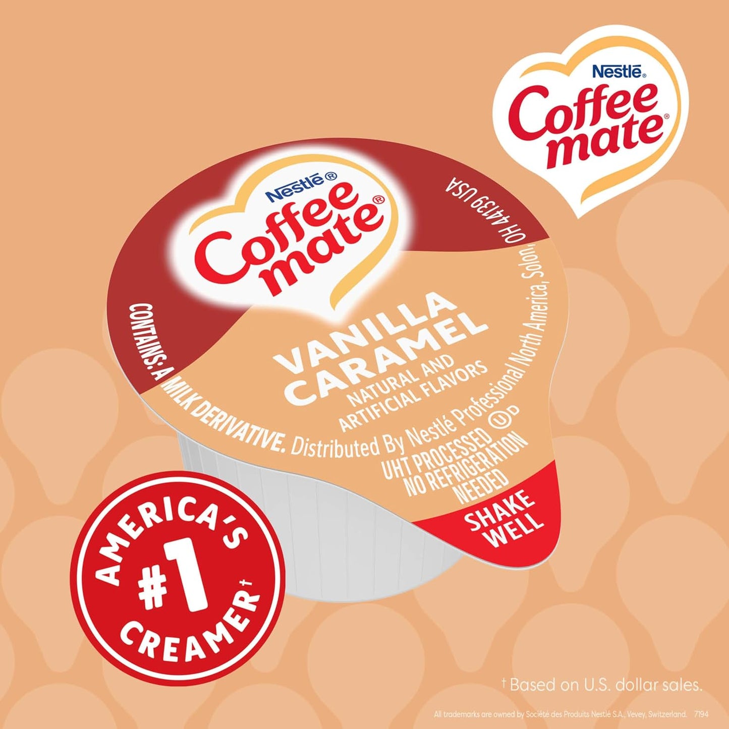 Nestle Coffee mate Original Non-Dairy Creamer Singles, 0.375 oz, 180-Pack