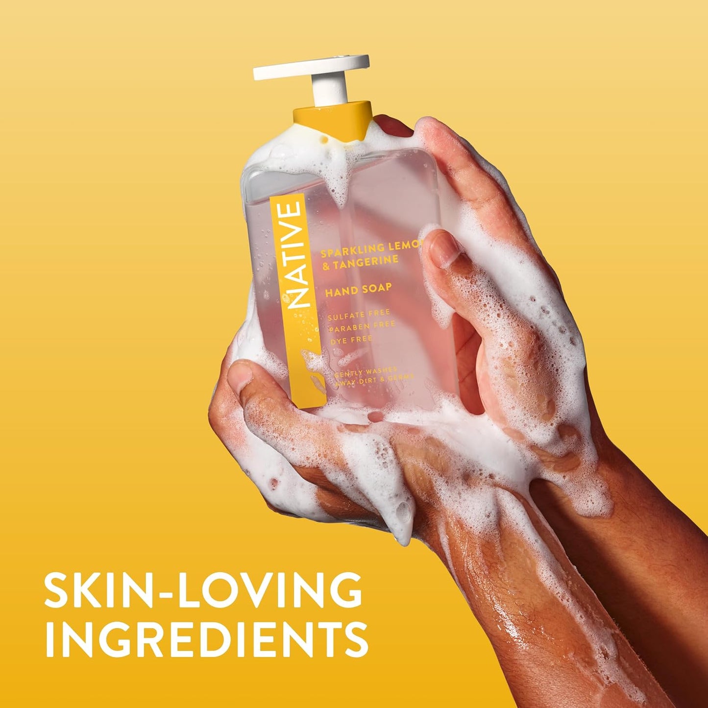Native Liquid Hand Soap, Toasted Vanilla & Honey Scent, Non-Drying Formula for Soft, Smooth Hands, Made with Plant-Based Cleansers, Sulfate & Paraben Free, 13 oz Bottle