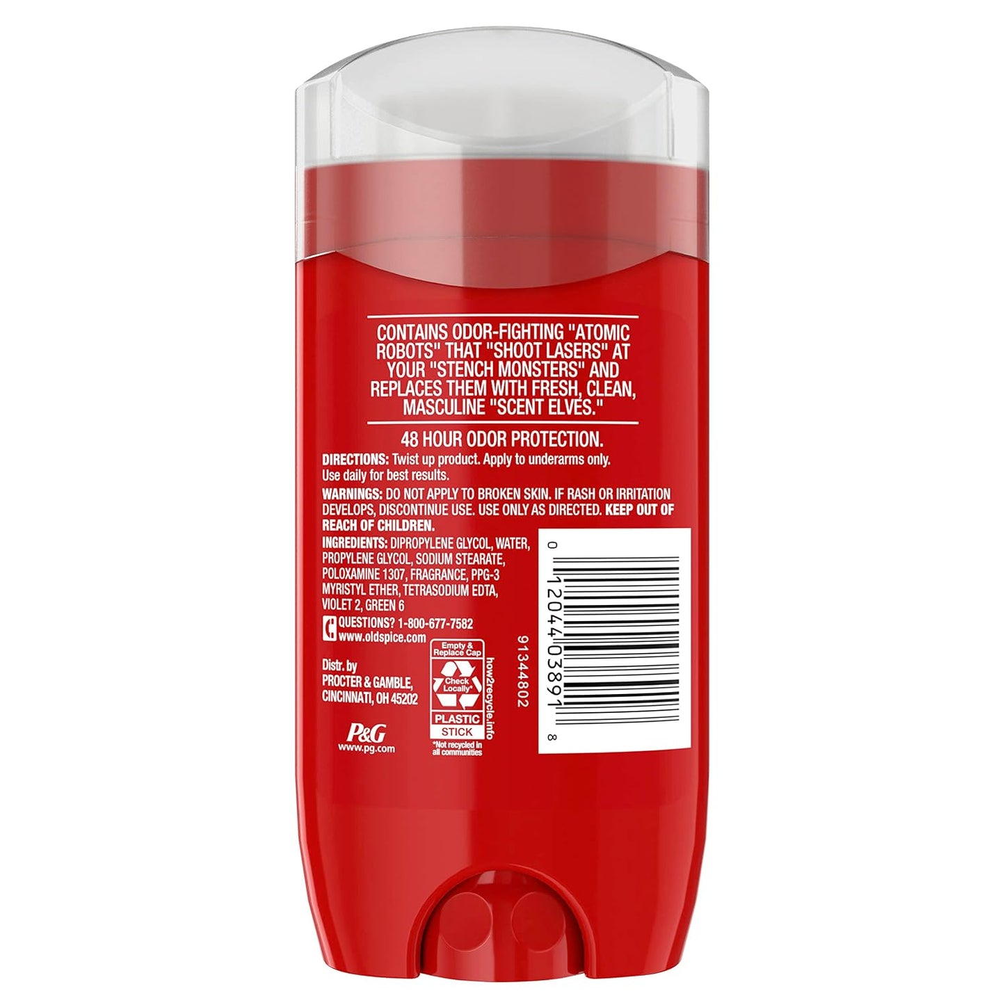 Old Spice Aluminum Free Deodorant For Men, High Endurance, 24/7 Sweat Defense & Odor Protection to Eliminate Odors, 24/7 Freshness & Lasting Scent, Sport Scent, 3.0 oz (Pack of 3)