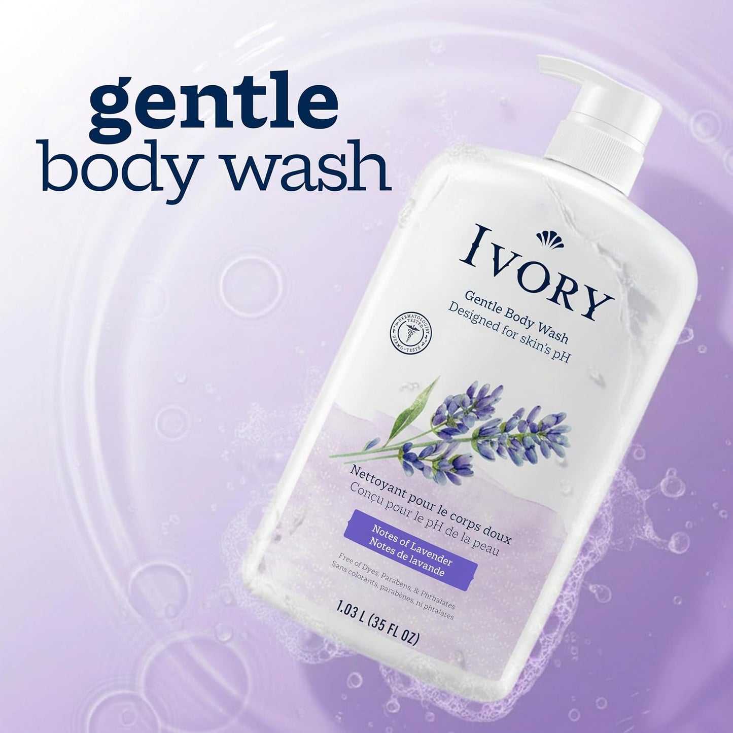 Ivory Body Wash Designed for the Whole Family, Jojoba Scent, 35 oz