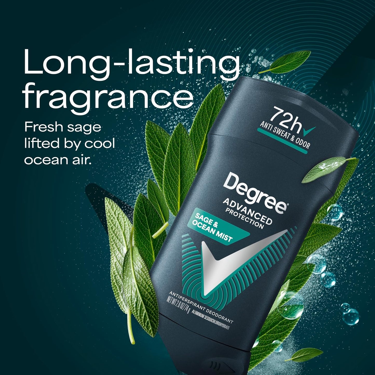 Degree Antiperspirant Deodorant Sexy Intrigue 72-Hour Sweat & Odor Protection Antiperspirant Deodorant For Women with Body Heat Activated Technology 2.6 oz (Pack of 2)