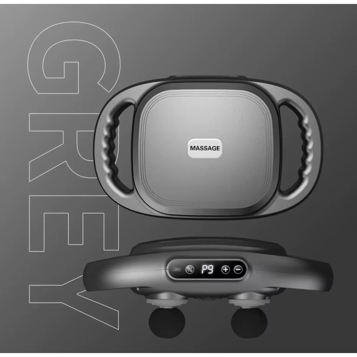 Cordless 6-Head Back Massager – Handheld, 9 Modes, Rechargeable & Portable