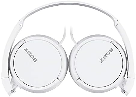 Sony ZX Series Wired On-Ear Headphones, White MDR-ZX110