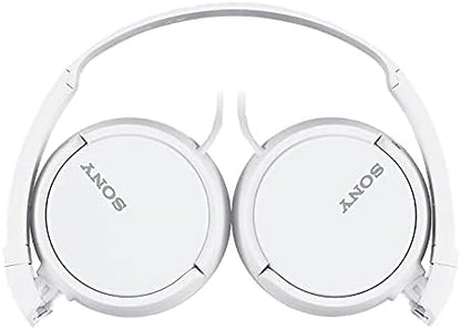 Sony ZX Series Wired On-Ear Headphones, White MDR-ZX110