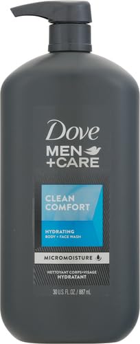 Dove Men Body & Face Wash Clean Comfort Men's Body Wash with 30 oz