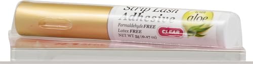 Kiss Lash Adhesive, Lash Glue, 24hr Strip Eyelash Adhesive, Clear, Includes Lash Adhesive, Long Lasting Wear, Can Be Used with Strip Lashes and Lash Clusters