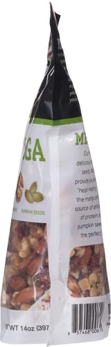 Power Up Trail Mix, Mega Omega Trail Mix, Non-GMO, Vegan, Gluten Free, No Artificial Ingredients, Gourmet Nut, 14 Ounce Bag