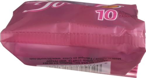 BIC Silky Touch Women's Disposable Razors, With 2 Blades, Pretty Pastel Razor Handles, 10 Count Pack of Shaving Razors
