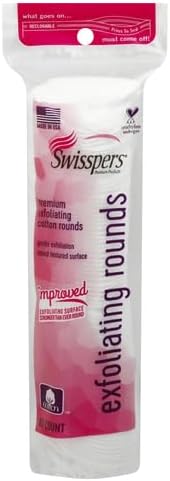 Swisspers Premium Cotton Rounds, Dual-Sided, 100 Count (Pack of 3)