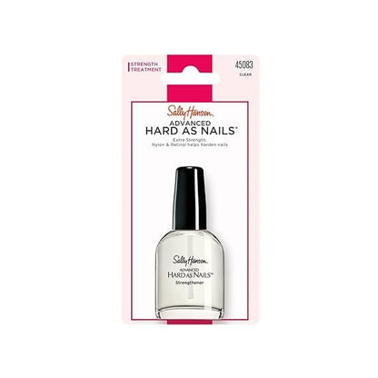 Sally Hansen Advanced Hard as Nails™, Clear Nail Strengthener, Includes Retinol and Nylon, Nourishing