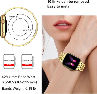 Stainless Steel Bands for Apple Watch 45Mm 44Mm 42Mm(Series 3/2/1)