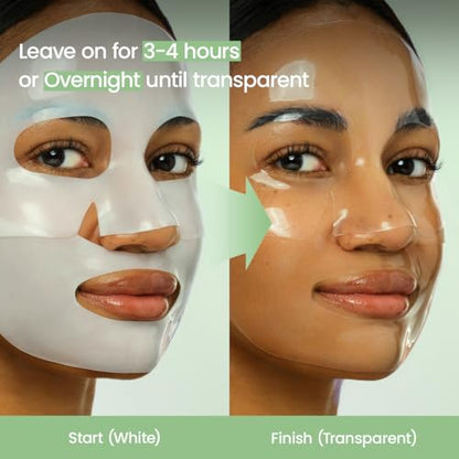 BIODANCE Bio-Collagen Real Deep Mask, Hydrating Overnight Hydrogel Face Mask, Pore Minimizing, Elasticity, Plumping, Travel Essentials & Self Care Gifts for Women, Korean Skin Care | 1.19oz(34g) x 4ea