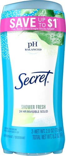 Secret Anti-Perspirant Deodorant Invisible Solid Powder Fresh Twin Pack 5.20 oz