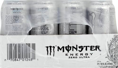 Monster Energy Zero Ultra, Sugar Free Energy Drink, 16 Ounce