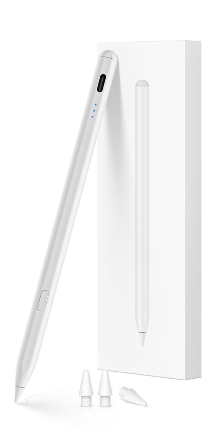 Stylus Pen for ipad 2018-2026, USB-C Fast Charging Pencil, Pixel-Perfect Tilt Sensitivity for iPad 11/10/9/8/7/6/A16, iPad mini 7/6/5, iPad Air M4/3/2 11"/13"/5/4/3, iPad Pro M5/4 13"/12.9″/11″ Black