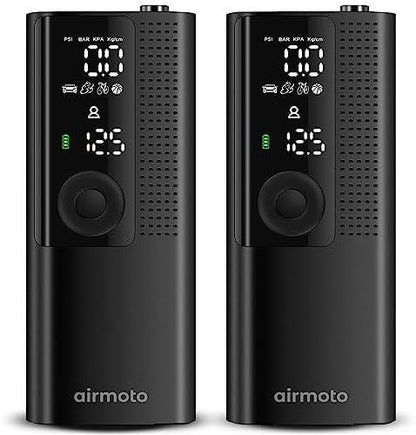 Airmoto Tire Inflator Portable Air Compressor for Cars, Bikes and Bicycles
