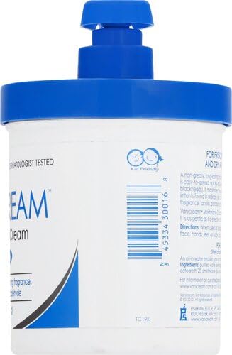 Vanicream Moisturizing Cream, Body & Face Moisturizer, 16 Oz Pump Dispenser