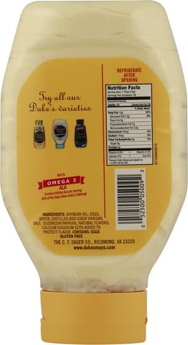 Duke’s Real Mayonnaise Jar – Original Smooth & Creamy Taste, 48 Ounce (Pack of 1)