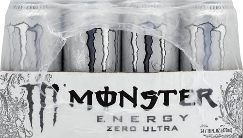Monster Energy Zero Ultra, Sugar Free Energy Drink, 16 Ounce