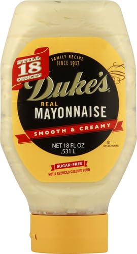 Duke’s Real Mayonnaise Jar – Original Smooth & Creamy Taste, 48 Ounce (Pack of 1)