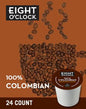 Eight O'Clock Coffee Hazelnut, Single-Serve Keurig K-Cup Pods, Flavored Medium Roast Coffee Pods, 96 Count