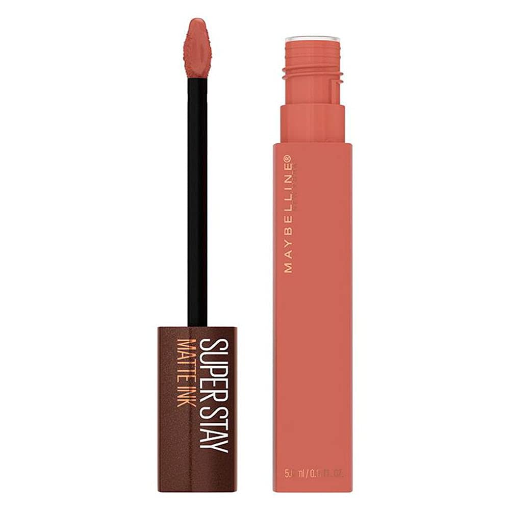 Maybelline Super Stay Matte Ink Liquid Lipstick Makeup, Long Lasting High Impact Color, Up to 16H Wear, Mover, Brown, 1 Count, Packaging May Vary