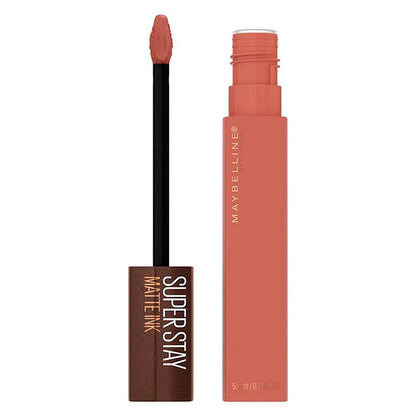 Maybelline Super Stay Matte Ink Liquid Lipstick Makeup, Long Lasting High Impact Color, Up to 16H Wear, Mover, Brown, 1 Count, Packaging May Vary