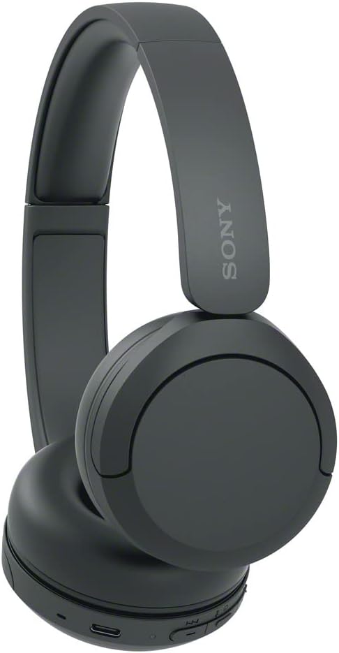 Sony WH-CH520 Wireless On-Ear Bluetooth Headphones with Microphone, Black