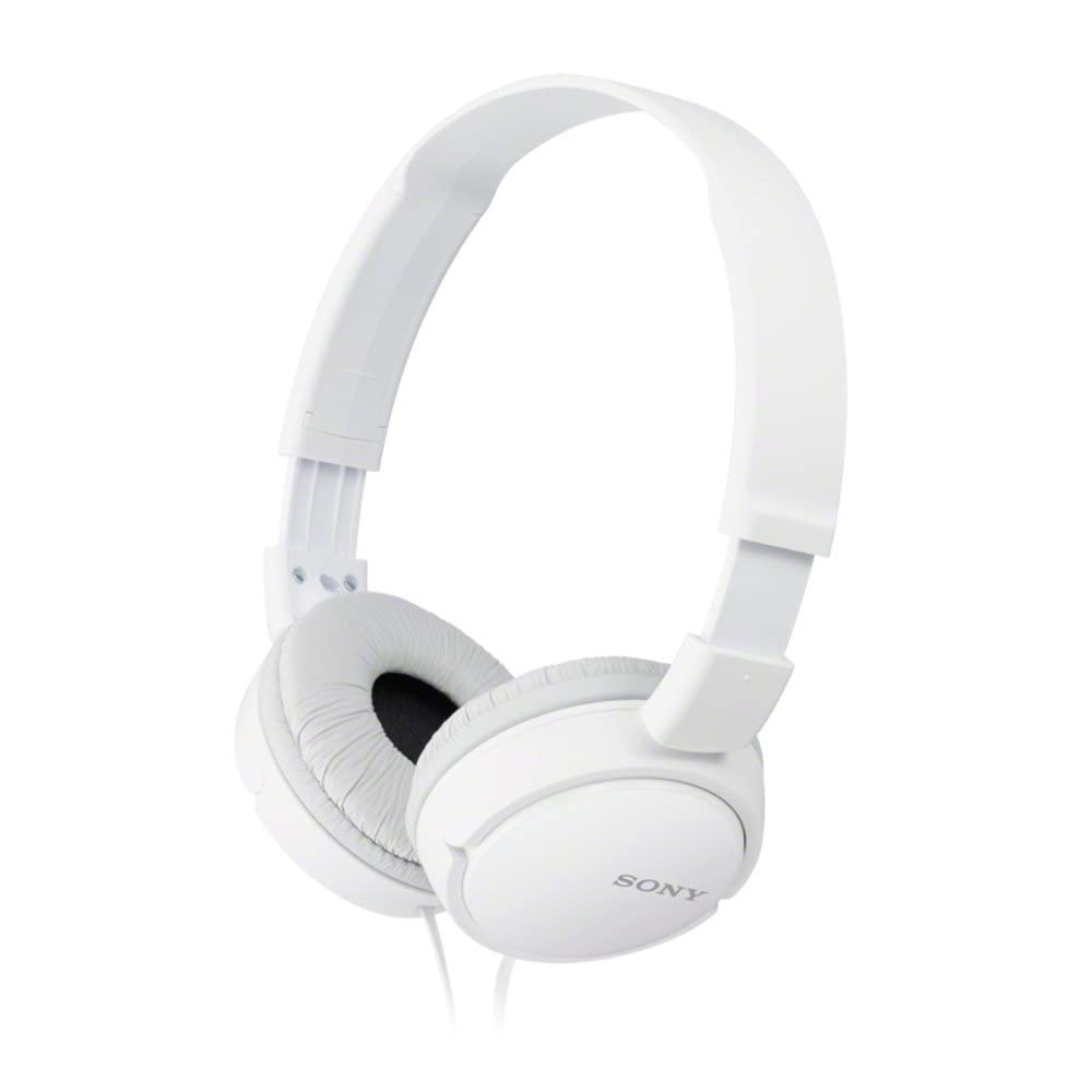 Sony ZX Series Wired On-Ear Headphones, White MDR-ZX110