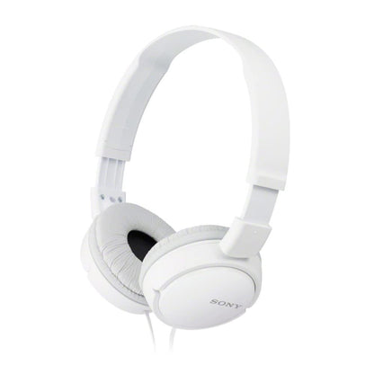 Sony ZX Series Wired On-Ear Headphones, White MDR-ZX110