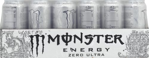 Monster Energy Zero Ultra, Sugar Free Energy Drink, 16 Ounce