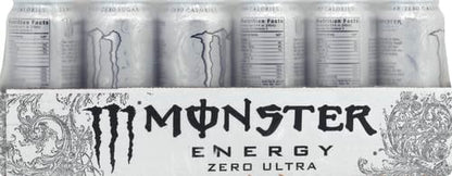 Monster Energy Zero Ultra, Sugar Free Energy Drink, 16 Ounce