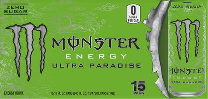 Monster Energy Zero Ultra, Sugar Free Energy Drink, 16 Ounce