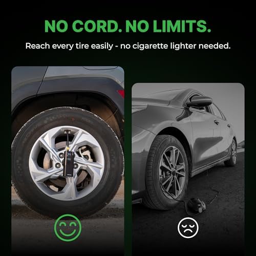 Airmoto Tire Inflator Portable Air Compressor for Cars, Bikes and Bicycles