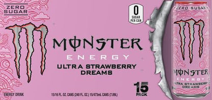 Monster Energy Zero Ultra, Sugar Free Energy Drink, 16 Ounce
