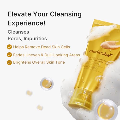 medicube Facial Cleanser Turmeric Capsule Foam Cleanser