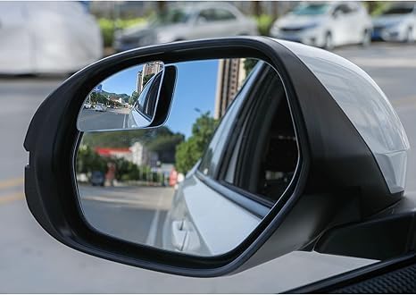 LivTee Blind Spot Car Mirror, HD Glass Frameless Convex Side Mirror Blindspot, Wide Angle Rear View Mirrors for SUVs, Trucks and RVs - Car Accessories