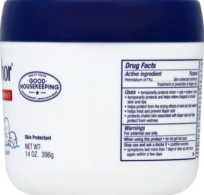 Aquaphor Baby Healing Ointment for Diaper Rash and More, 7 OZ