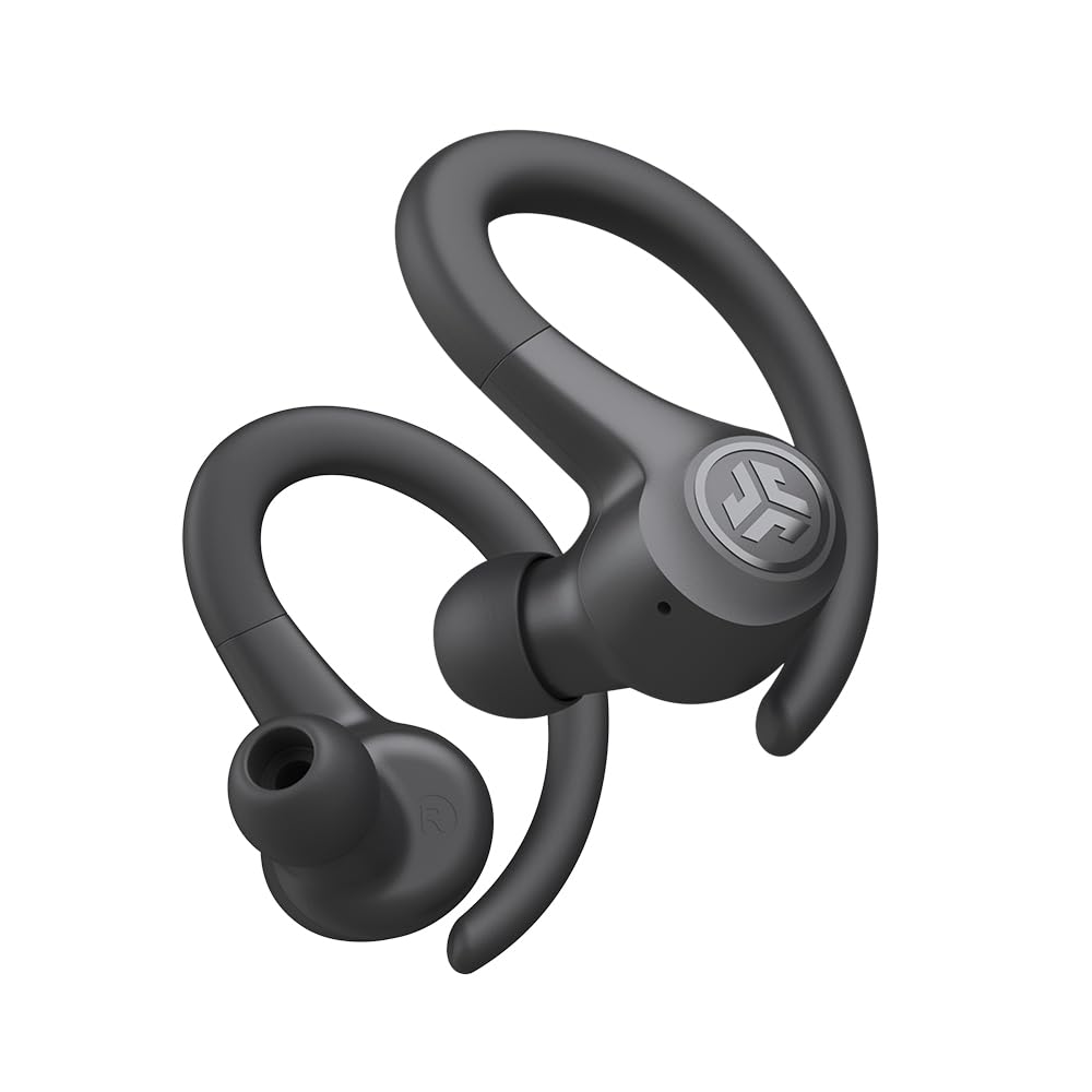 JLab, Go Sport+, True Wireless Workout Earbuds, Bluetooth Sport Earbuds, Clear Calling, Graphite