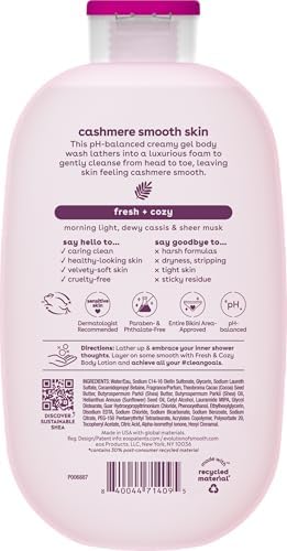 eos Cashmere Body Wash- Vanilla, Creamy Gel with Shea Butter, 16 fl oz